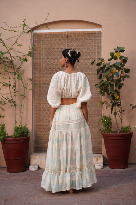 Jahanara skirt in Sky